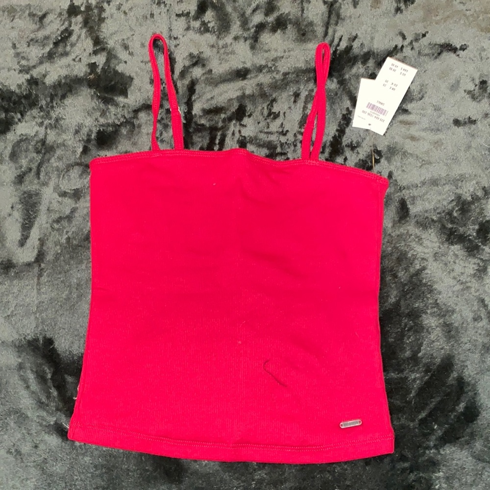 Red Hollister crop top